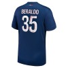 Maillot de Supporter Paris Saint-Germain Lucas Beraldo 35 Domicile 2024-25 Pour Homme